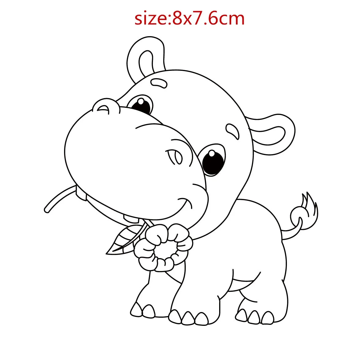 Clear stamp and Meatl Cutting Die animal hippo Transparent DIY Silicone Seals Scrapbooking Card Decoration