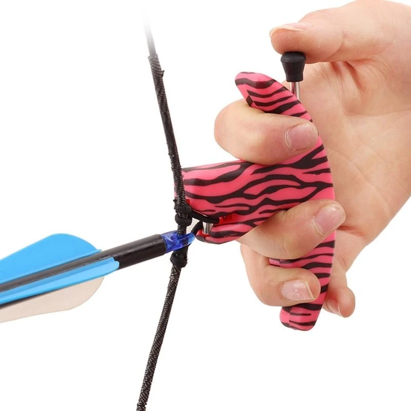 Q39E 3 Finger Grip Thumb Trigger Release Assistant Compound Bow Release Aids