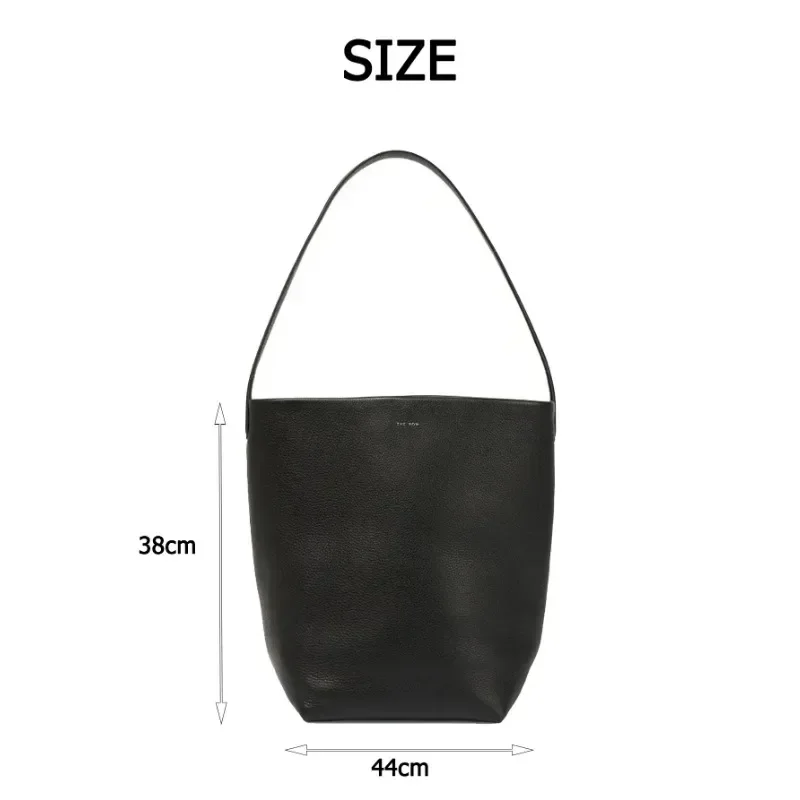 Sac à main en cuir de vachette souple pour femme, L Eather, grande capacité, sac E27, sac à main de plage, trousse de maquillage, rangement,