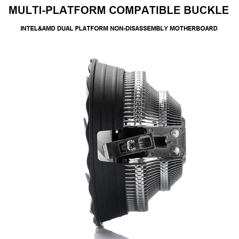 CPU Cooler 3 Pin for Intel LGA AMD Quiet Fans Cooling Ventilador RGB Radiator Computer Accessory Fans Components