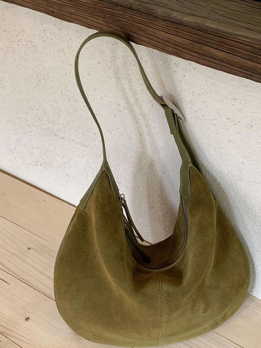 Retro Green Suede O… - image