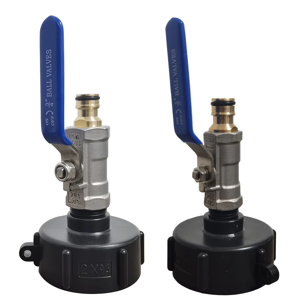 Copper Nipple Steel valves IBC S60*6 water tank valve adapter with protruding outer thread Garden irrigation water pipe joint