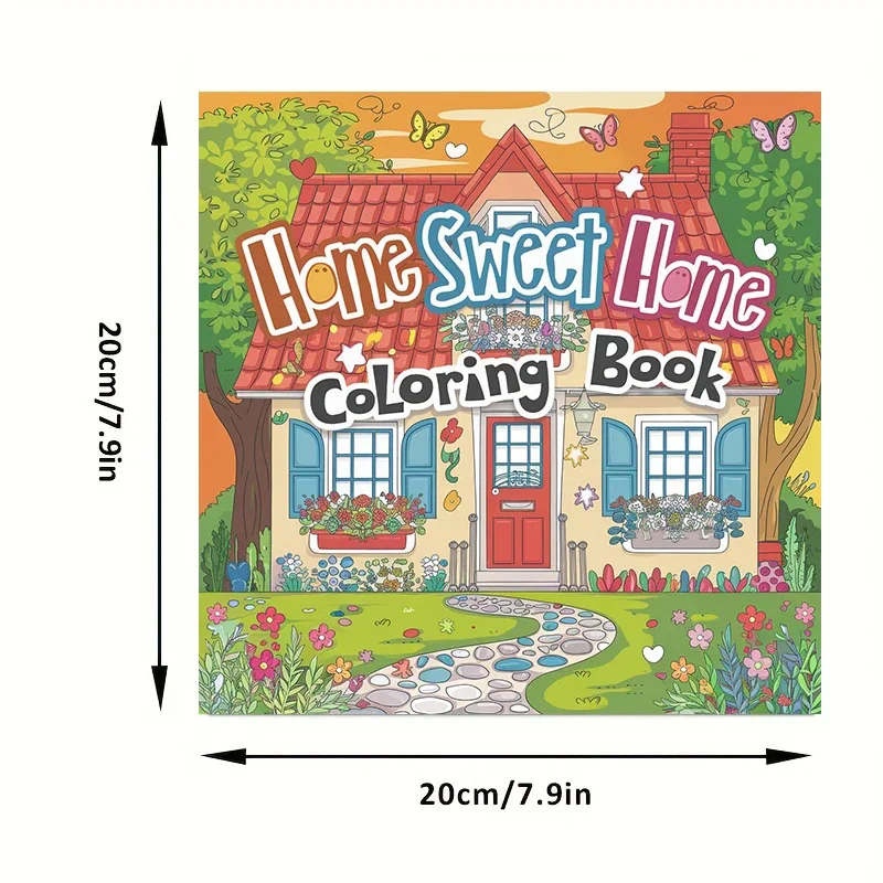 Βιβλίο Ζωγραφικής 'Home Sweet Home' 28 Σελίδων - alternate angle