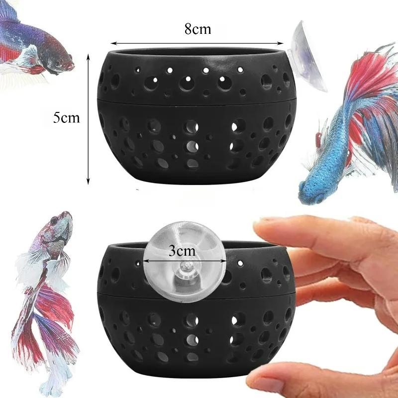Betta Bulb Hide Tunnel Aquarium Fish Hideout with Suction Cup - Shrimp Cave Aquarium Decor for Small Fish Guppy Hiding&Resting view 3