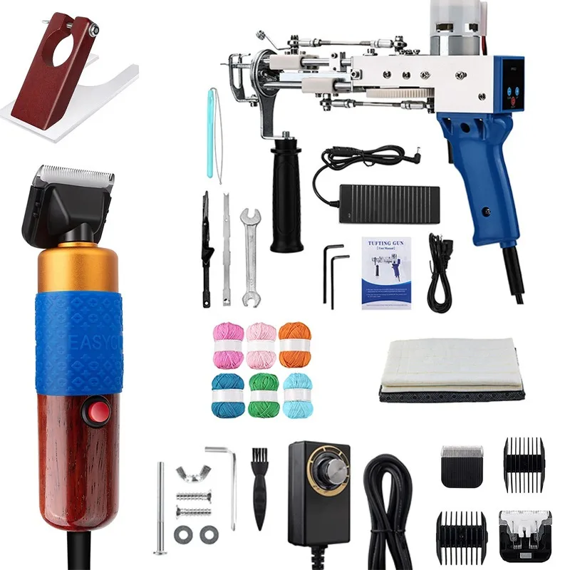 Digital Display Tufting Tufting Gun Electric Pusher Scissors Carpet Tufting Cloth Woolen Thread Set