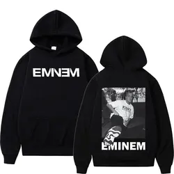 Sudadera con capucha gráfica de rapero Eminem para hombres y mujeres, sudadera informal de Hip Hop, Jersey gótico de moda, ropa de calle de lana, Otoño e Invierno