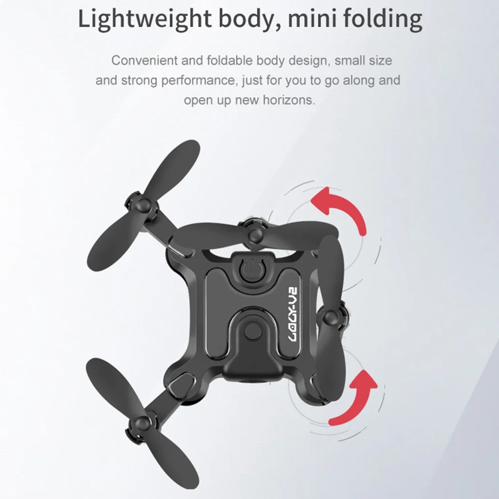 4DRC V2 Mini RC Drone Micro Foldable Quadcopter RC Drone WIFI APP Control FPV Camera Headless Pressure Fixed High AR Drone 4k