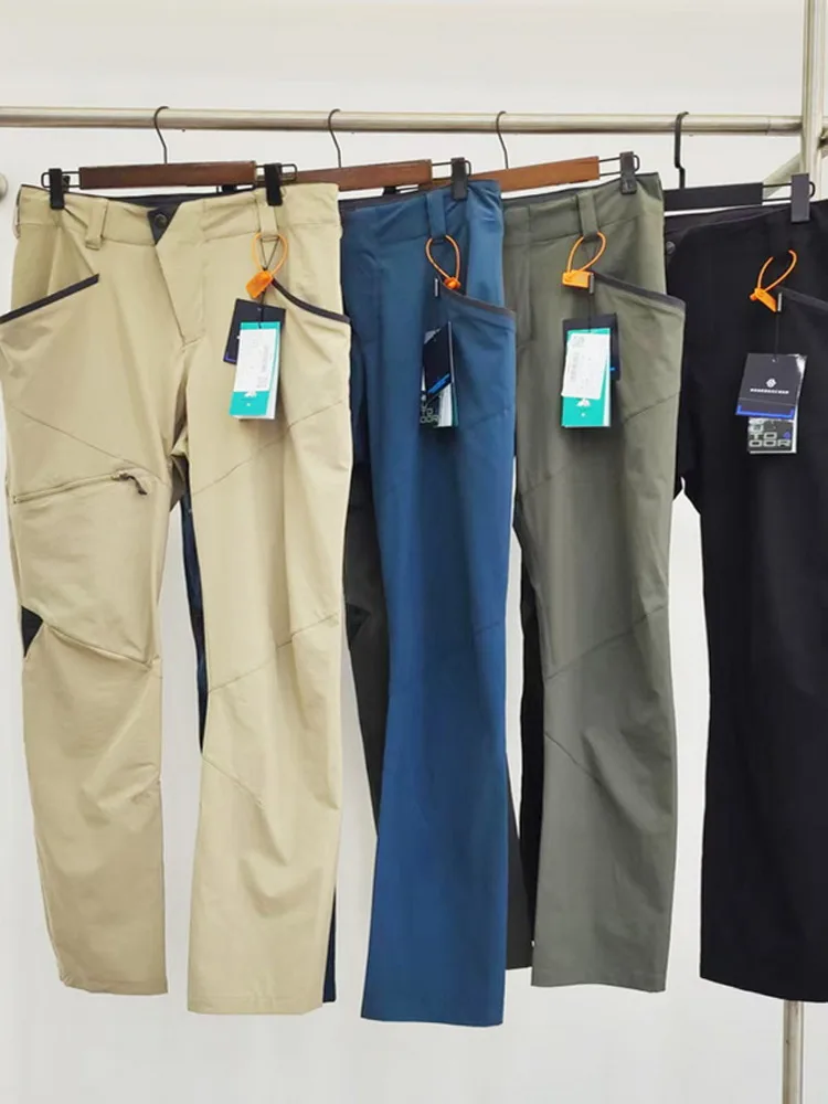 

New Summer Men's Casual Pants Straight Leg Loose Fit Hiking Sportswear Windproof Water Repellent Qui Dry Soft ell Trousers