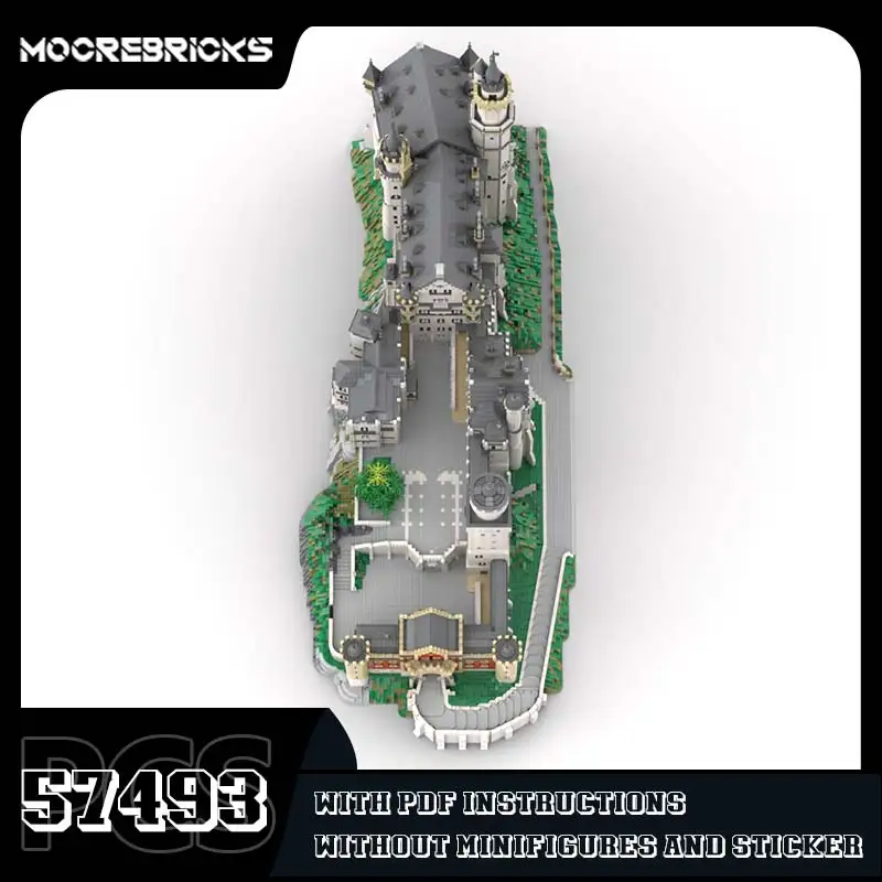 Klassisches Spielzeug Neuschwanstein Castle Bausteine Modell Weiß Architektur Kreative Ziegel Desktop Dekoration Spielzeug Kinder Geschenk