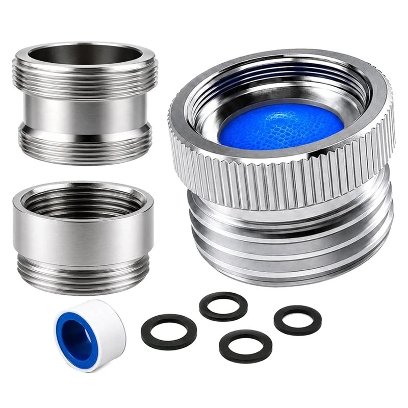 LUCKshopping Chrome Brass Faucet To Garden Hose Adapter, Sink Faucet To Hose Adapter With Aerator Faucet Adapter