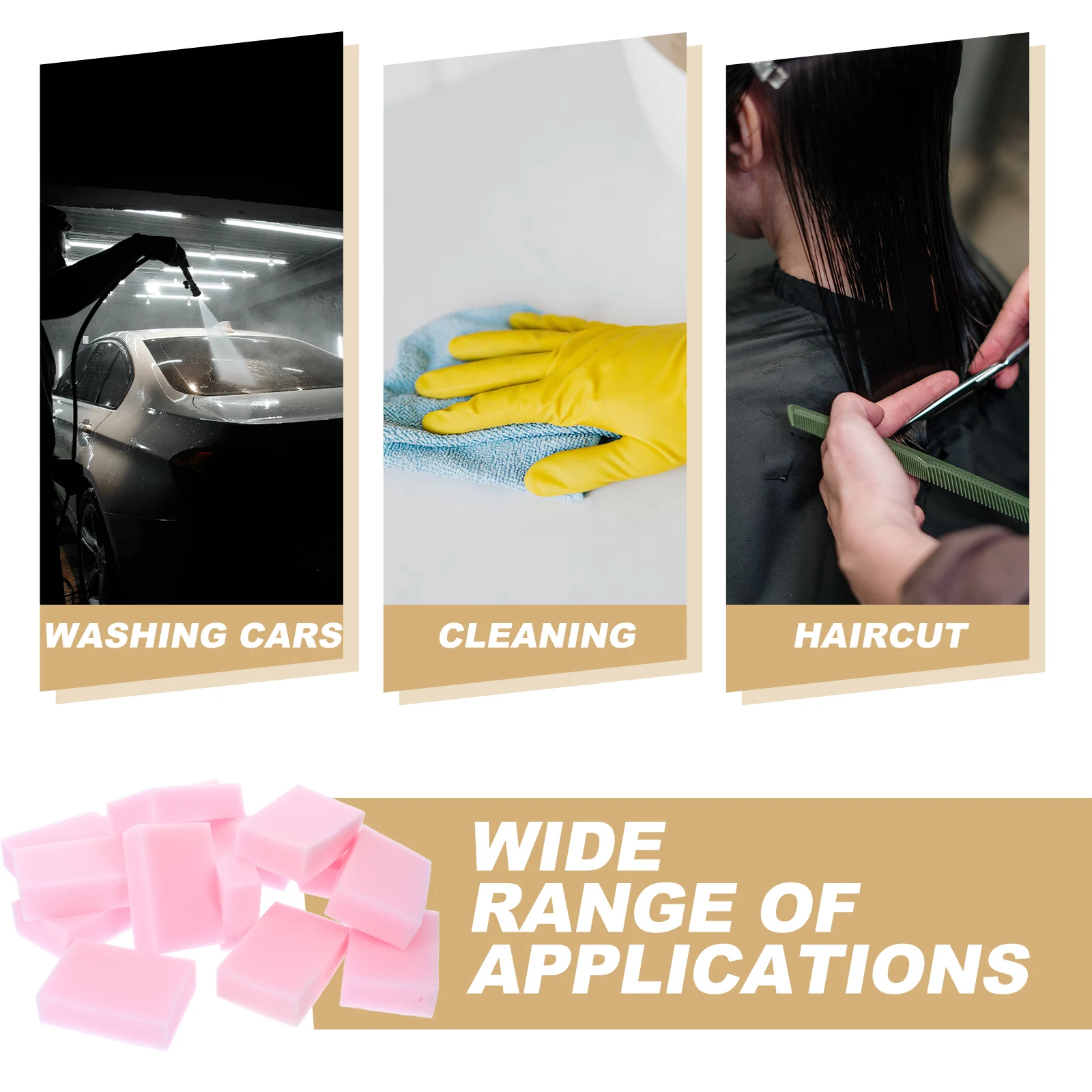 

24 Pcs Haircut Sponge Brush for Salon Use Durable Hairdresser Sponges Washing Home Cleaning Supplies Multi Functional