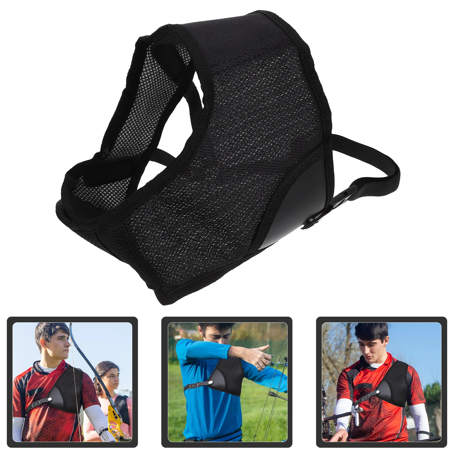 

Archery Hunting Protective Clothing Gear Breathable Chest Protector Black Sports Accessory