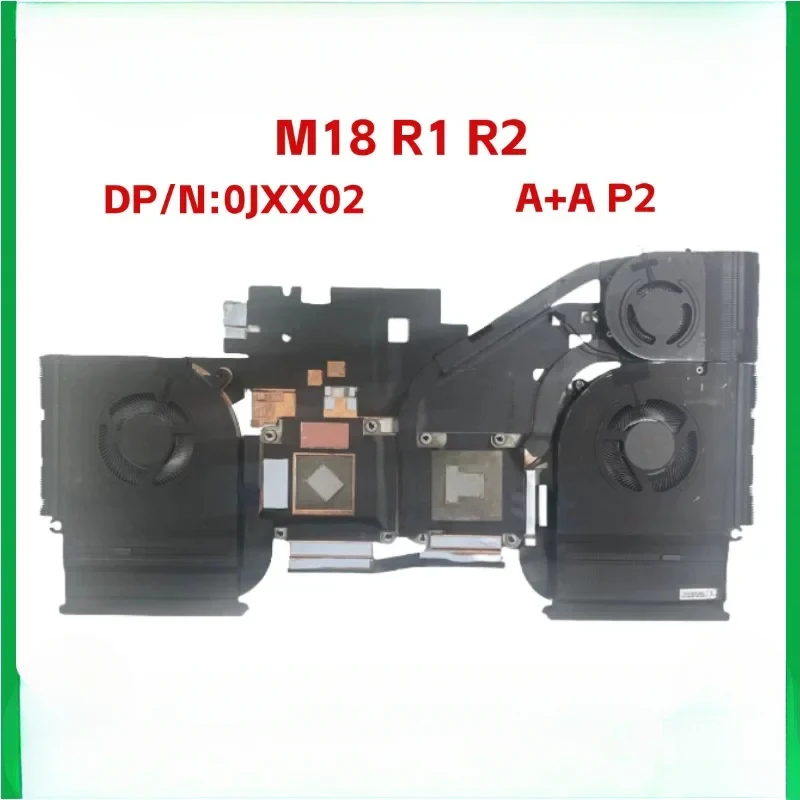 For Dell Alienware  M18 R1 R2 CPU Cooling Fan Heatsink AMD+AMD P2 Heatsink A+A P2 CN 0JXX02 JXX02