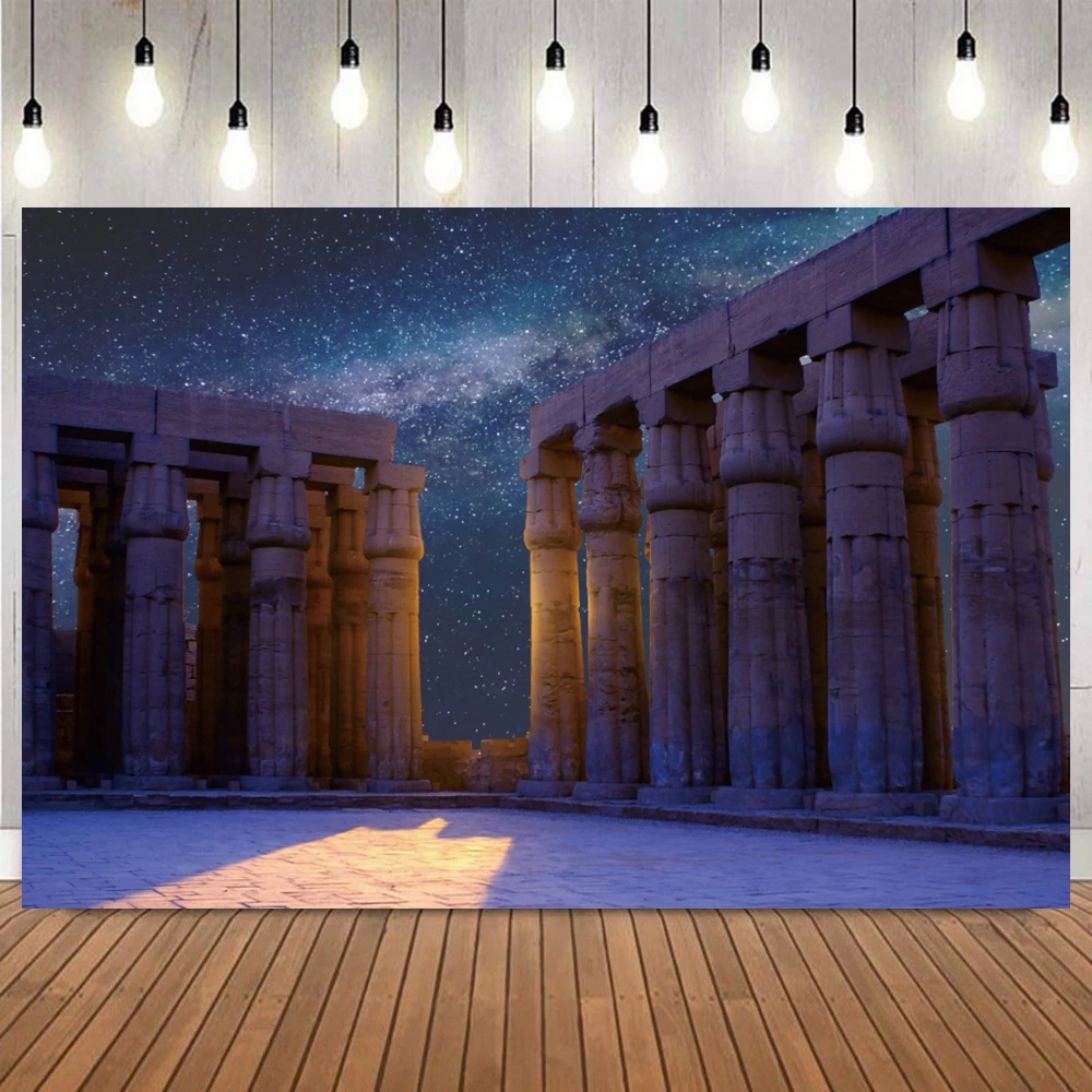 Egyptian Ancient Ruins Pyramid Sphinx Scenery Photography Background Historical Architecture Portrait Home Decor Photo Backdrop