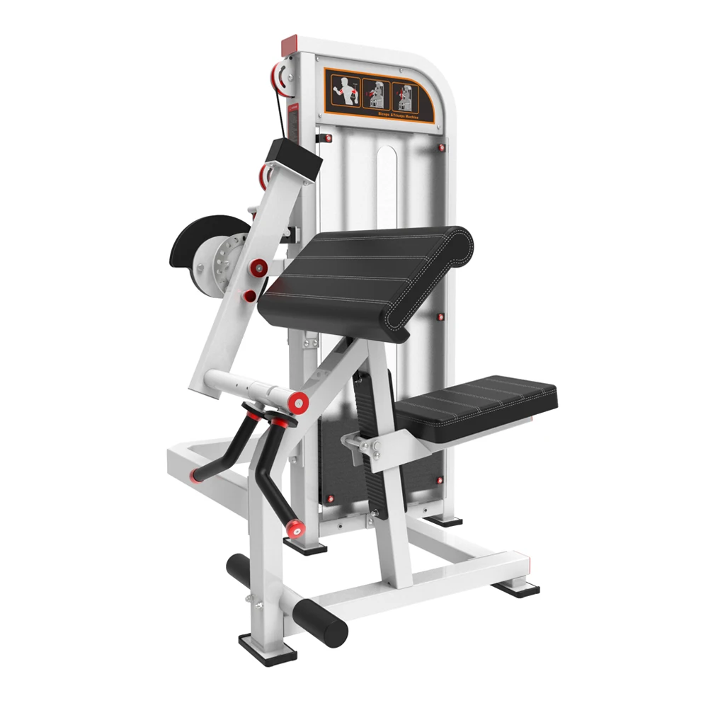 

Dual Function Pin Loaded Arm Training Equipment for Biceps & Triceps - Smooth Adjustment Supports Targeted Muscle Training