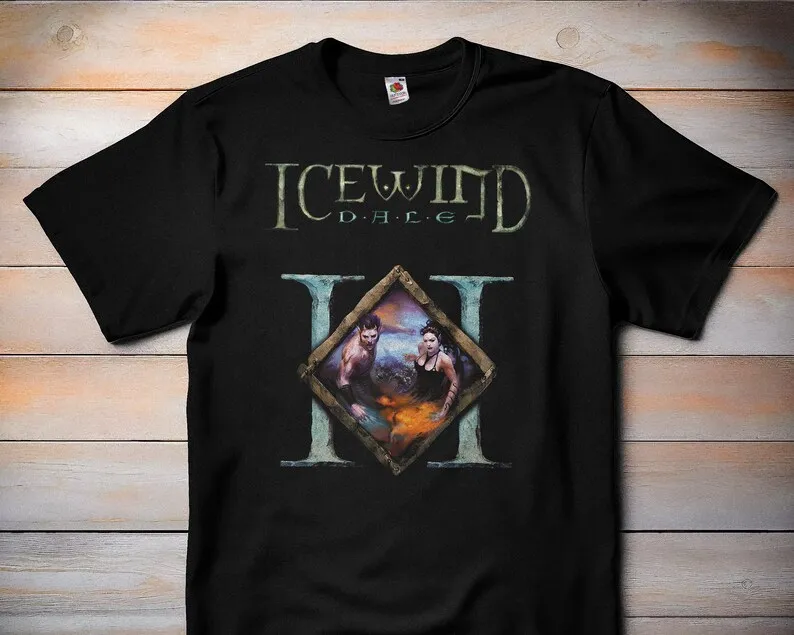 Icewind Dale II Logo - Classic Video Game RPG Tshirt, Retro Gamer Tee, Gaming Shirt, Gamer Gift