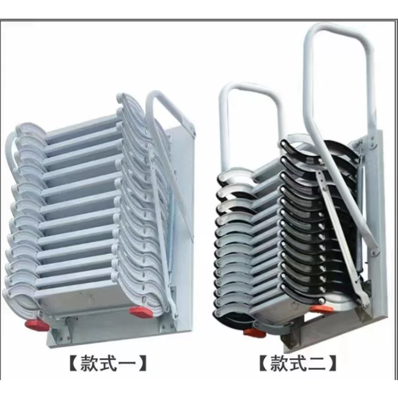 Telescopic staircase electric storage multifunctional household invisible folding ladder stainless outdoor aluminum alloy