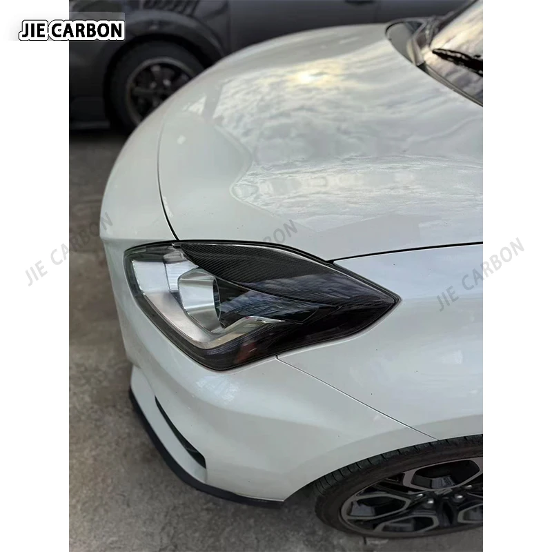 

For Suzuki SWIFT ZC33S 2018-2023 Carbon Fiber Headlight Header Car Front Bumper Headlight Eyebrows Cover Trim Auto Accessories A