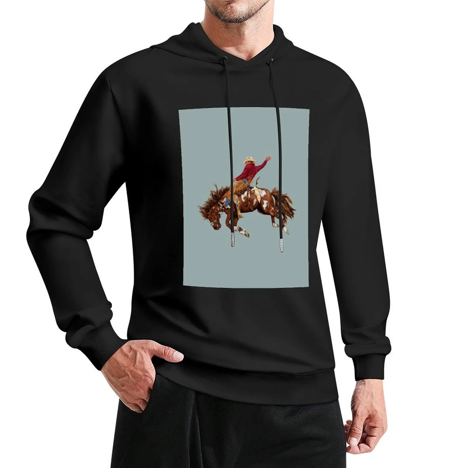 

Vintage rodeo cowboy Pullover Hoodie men's winter sweater autumn new in hoodies & sweatshirts