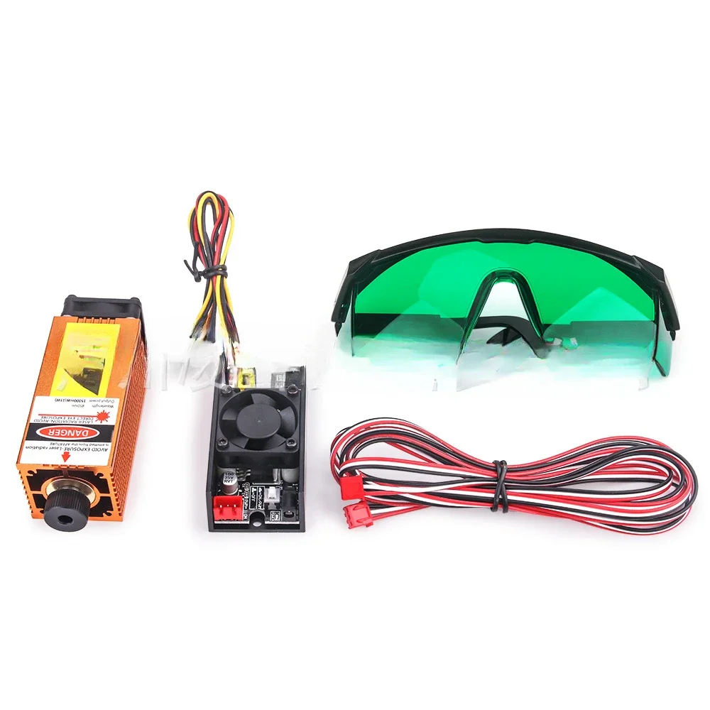 450nm 15W high-power cutting laser module CNC laser cutting DIY laser head engraving machine