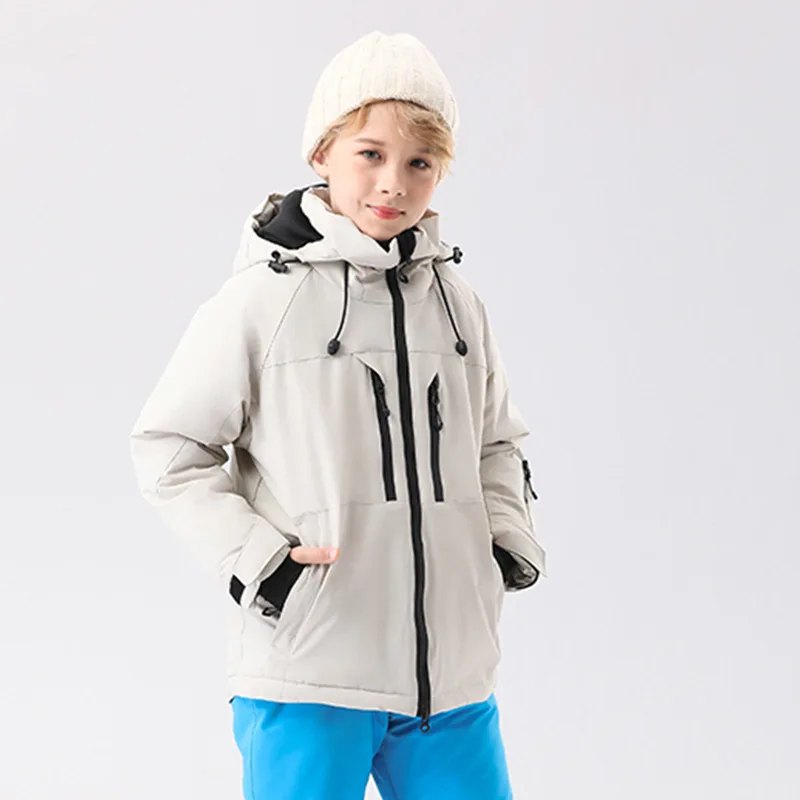 -30 ℃ children's waterproof skiing jacket Boys Girls Warm Thick Winter Coat Snow off-road 4 5 6 7 8 9 10 11 12 13 years outdoors