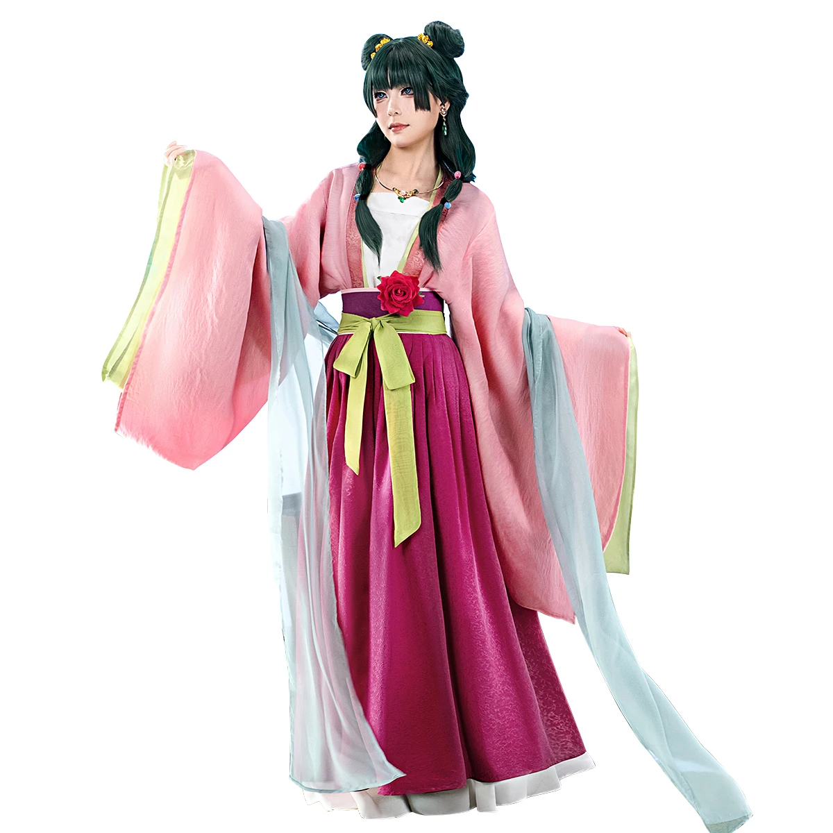 2025 Nuovo costume cosplay Maomao per Halloween Natale Abito lungo carino Nuova festa in giardino The Apothecary Diaries SL