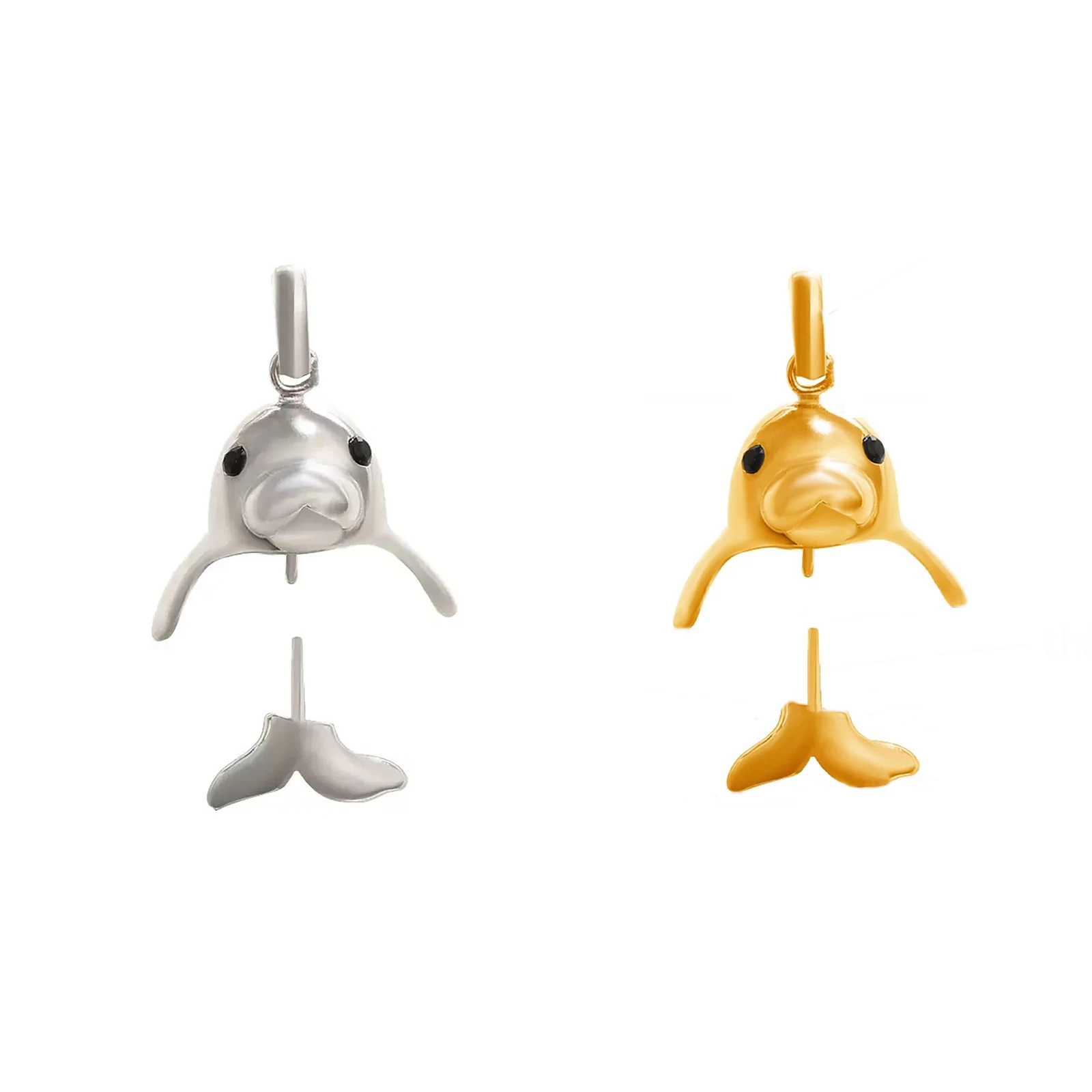 

925 Sterling Silver Seal Shape Pearl Pendant Empty Bracket Settings Round Beads DIY Handmade Necklace Jewelry Making Craft