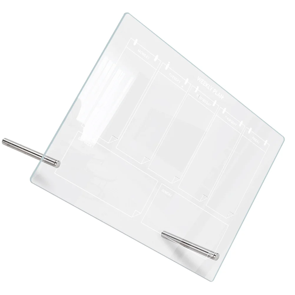 Placa de Escrita Acrílica Transparente, Quadro Branco, Nota apagável, Mesa Whiteboard para Mesa, Geladeira