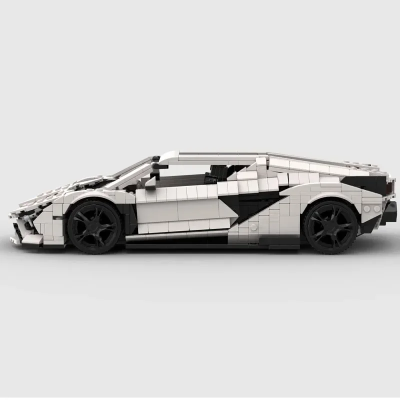 

MOC-60269 фильм FKP 37, супер спортивный автомобиль, гоночный строительный блок, модель 1332, детали MOC, креативная детская игрушка на день рождения для мальчиков, подарок