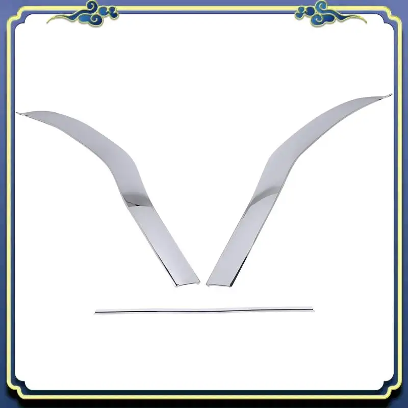 

AU16-For Mercedes Benz E Class W213 2016-2019 Chrome ABS Front Bumper Plate Spoiler Spoilers Decorative Cover Trim