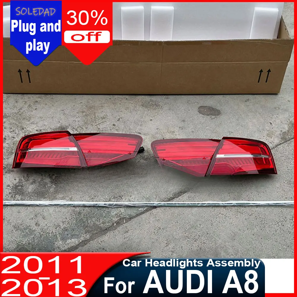 

Car taillight For Audi A8 Taillight 2011-2013 With LED Daytime Running Lights Turn Signals Plug And Play Assemblies