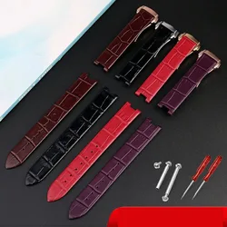 Watchband for Omega watch strap Diefei 425.33/38 Nest LADYMATIC special notch cowhide wristband 16MM women's belt strap bracelet