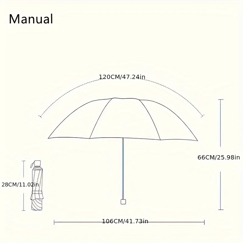 10 Ribs Large Windproof Business Umbrella - Foldable, Thick Heat Insulation, Handsome Pongee Cloth, Iron Rib, Plastic Handle, Tr