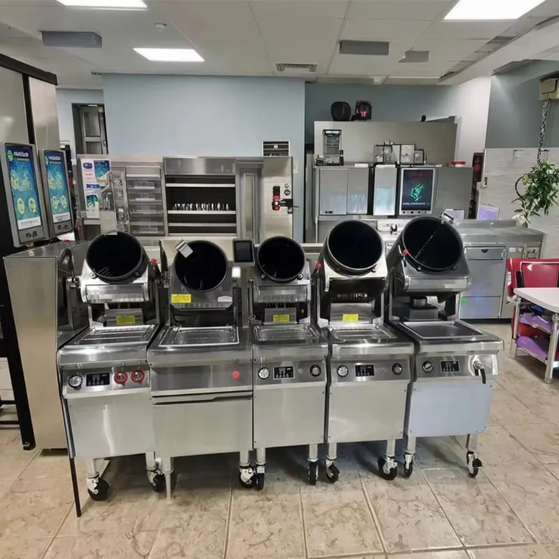 

Многофункциональная роботизированная кухонная техника Source Factory из нержавеющей стали марки 304, 220В/110В, двойное топливо (газ + электричество)