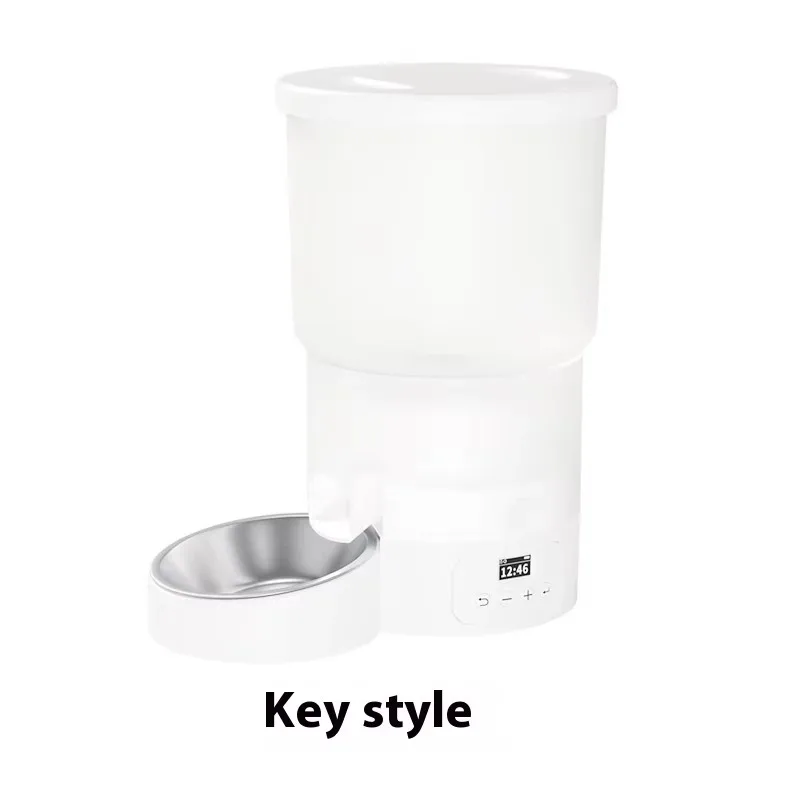 New Pet Feeder Intelligent Automatic Timing Quantitative Stainless Steel Intelligent Single Bowl Feeder
