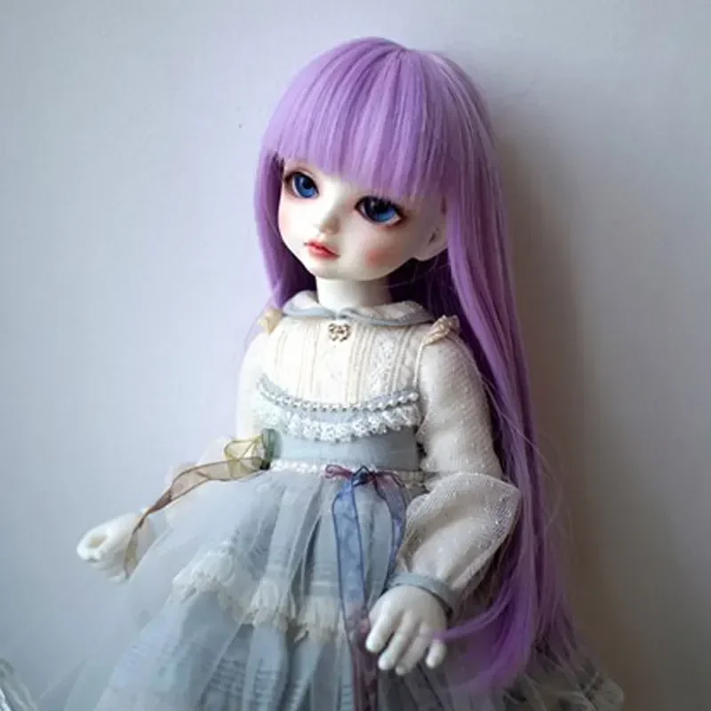 BJD SD 1/3 1/4 1/6 1/8 ke er doll wig high temperature fiber green hair