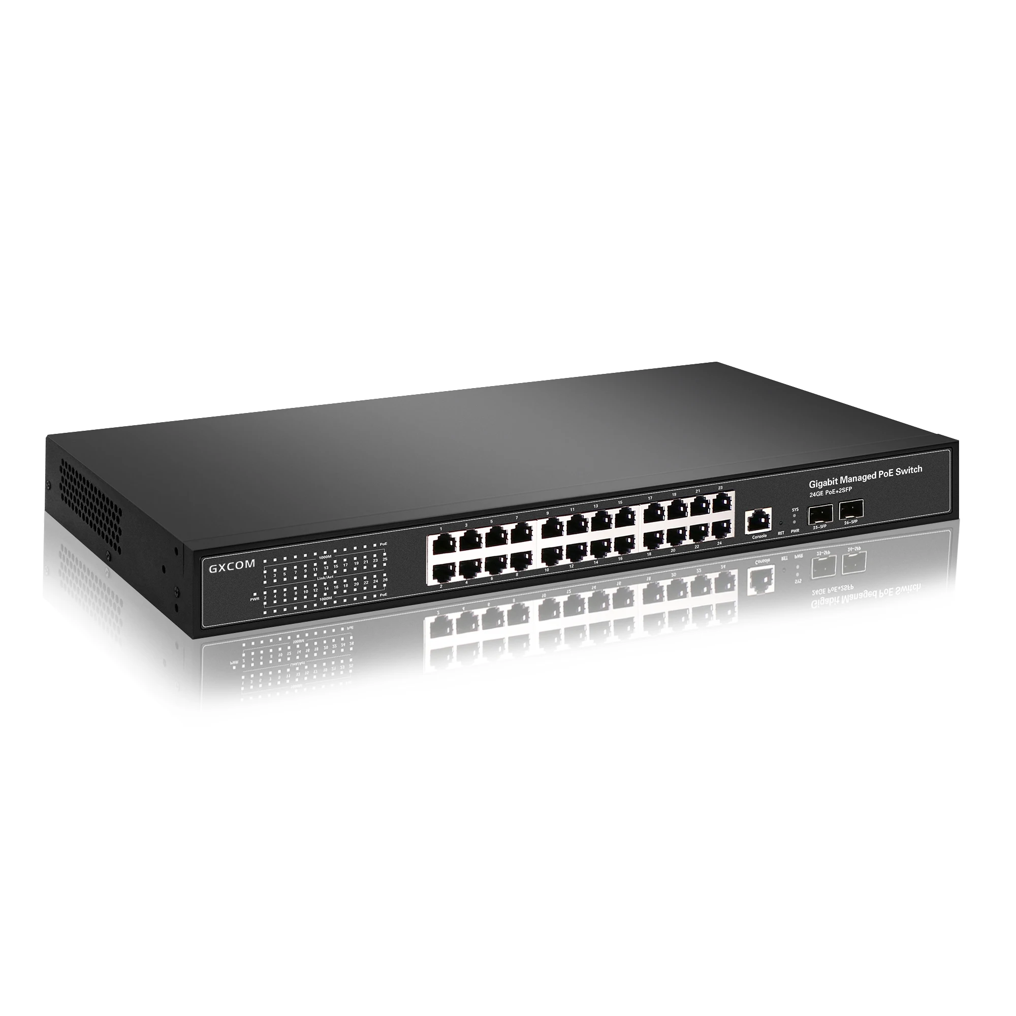 Managed Switch 24 Port Gigabit - 2개의 SFP 포트를 갖춘 24포트 기가비트