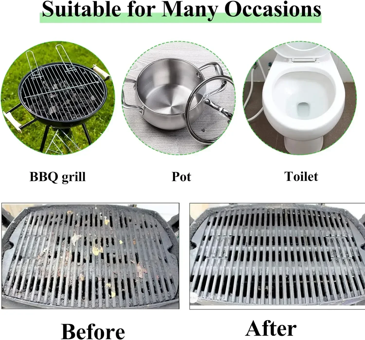 1-20PCS BBQ Grill Cleaning Bricks BBQ Heat Resistant Cleaning Pumice Brush Powerful Stain Remover Cleaning Tools BBQ Tools 5
