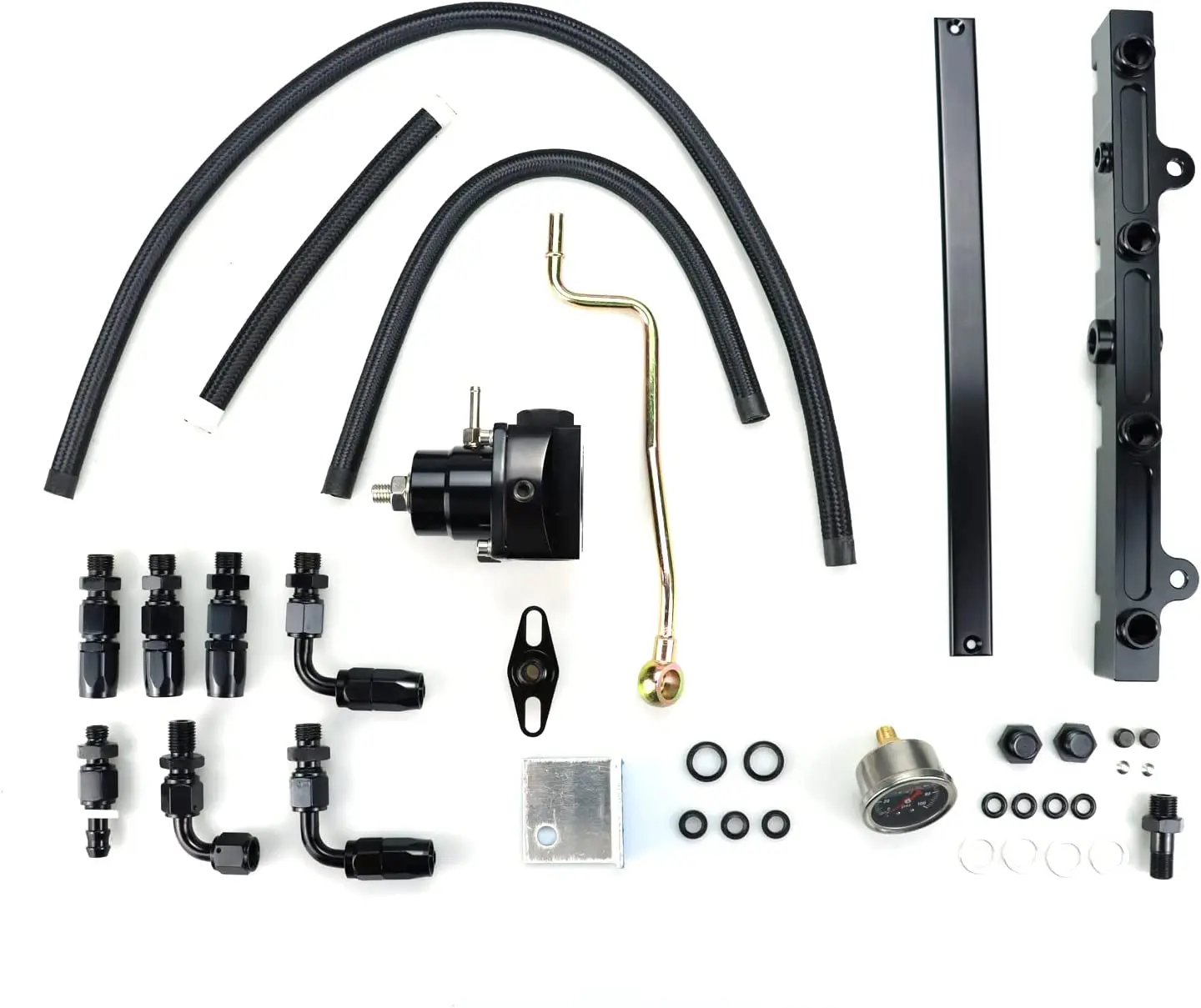 K Series Tucked Swap Fuel Line System Kit Compatible with K20 K24 DC2 EG EK Civic Integra AN6