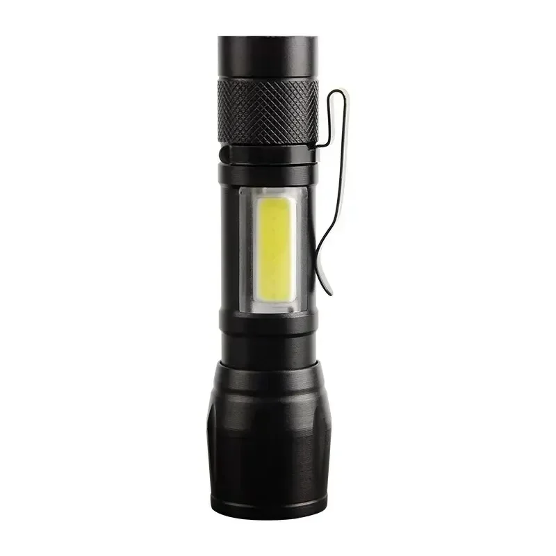 Portable USB Charging Flashlight Mini Torch LED Rechargeable Flashlight High Power Bank Camping Waterproof Long Range Lantern