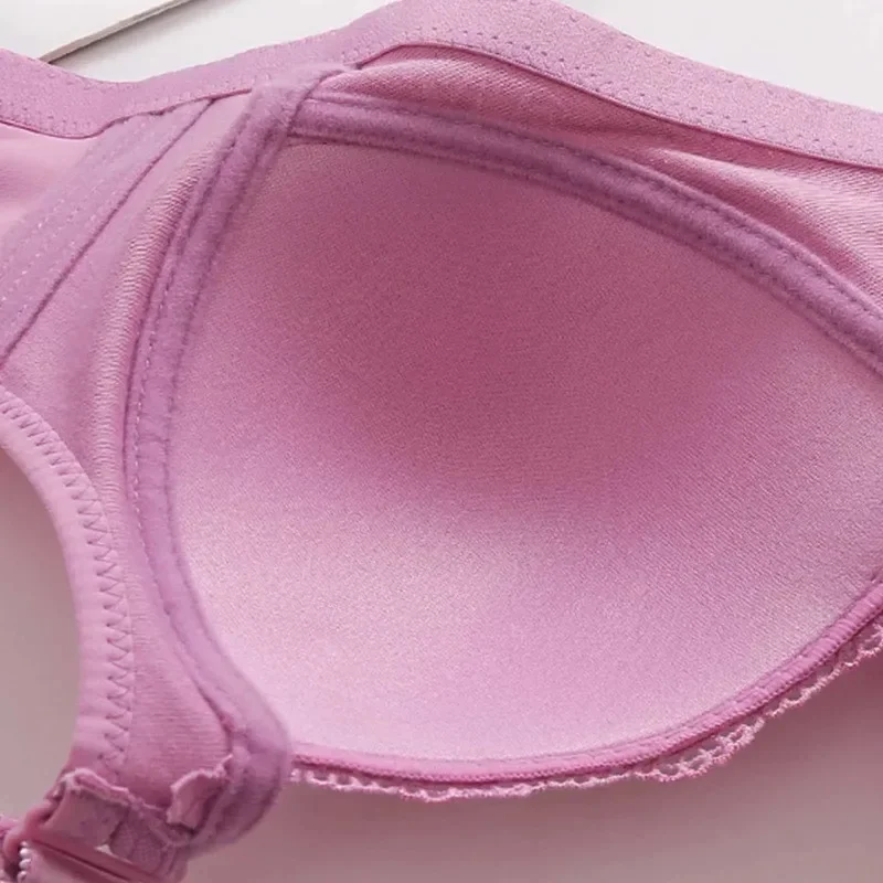 여성을위한 브래지어를 밀어 대형 풀 컵 조정 무선 레이스 원활한 Bralette 탑 큰 유방 원활한 속옷