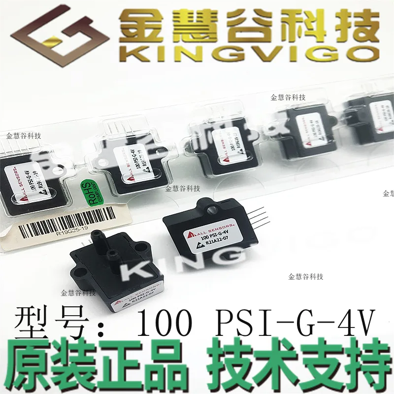 Sensor de Pressão Amphenol/Amphenol 100 PSI-G-4V Novo Original com Suporte Técnico