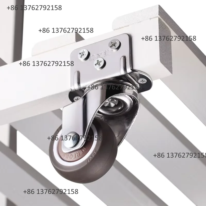 4Pcs Soft Rubber Quiet Swivel Caster Wheels Baby Crib Bed Trolley Roller Furniture Replacement Hardware Accessories view 5