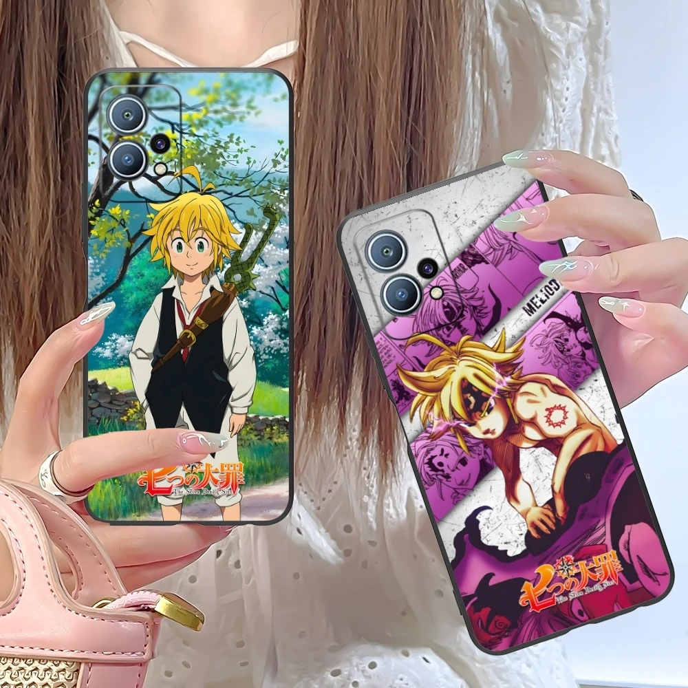 Seven Deadly Sins Meliodas Cell Phone Case for Huawei P60 P50 P40 P30 P20 P10 P9 P8 Pro Lite Plus Black Soft Phone Cover Shell