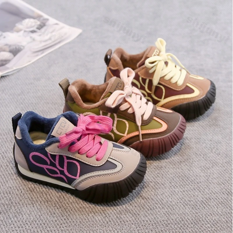 

Children's Fashion Running Shoes 2025 Autumn New Boys Lightweight Comfort Sneakers Outdoor Non Slip Soft Sole Girls Casual Shoes