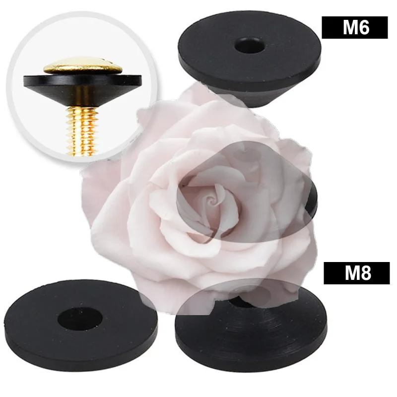 Popular 10Pcs Conical Toilet Bolt Rubber Washer Beveled Gasket Washers Leakproof Washers Toilet Seats Screws Replacement Part