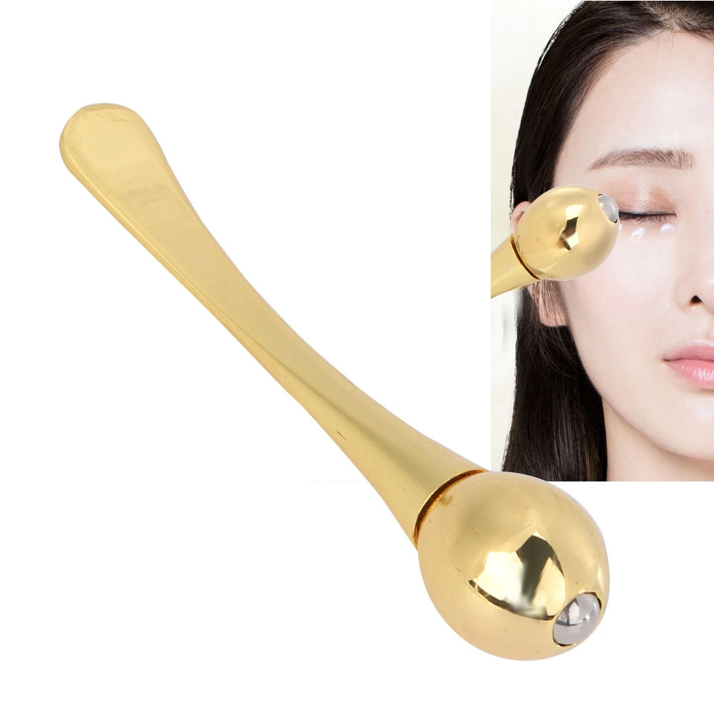 

Mini Eyes Massager Bar Zinc Alloy Face Mask Spoon Anti Wrinkle Eyes Fatigue Relief Massage Stick Portable Eyes Cream Applicator