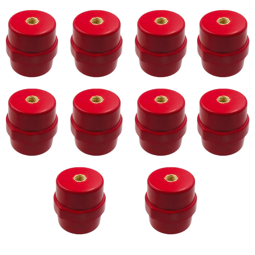 10pcs High and Low Voltage Insulated Terminals Busbar Insulator Electrical Insulators Conical Busbar Blocks for Distribution Box