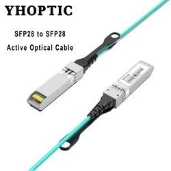 AOC Cable 25GB SFP OM3/2 5M/7M/10M/20M 25GB ASE Active Optical SFP Cable(AOC) for Cisco,MikroTik,Ubiquiti Etc Switch Fiber Optic