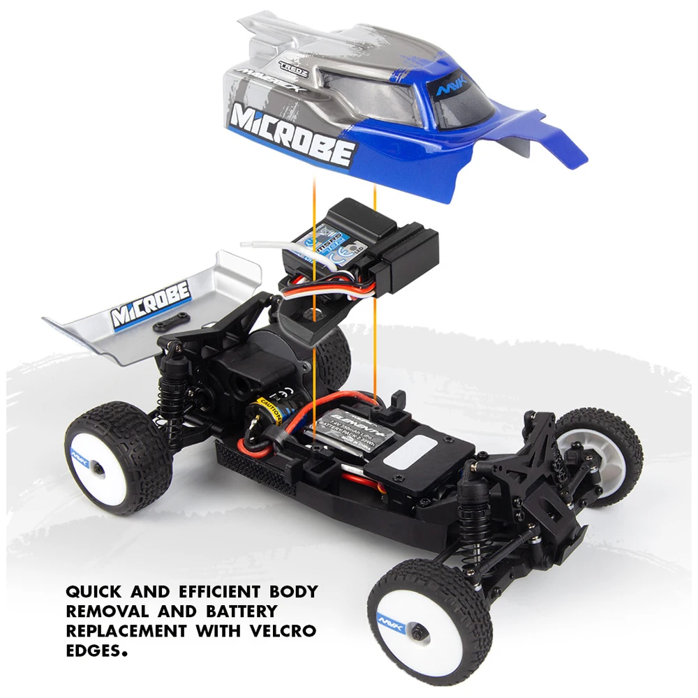 Hpi maverick microbe 2wd escovado rc off-road buggy 1/24 modelo de carro de controle remoto elétrico rtr adultos crianças brinquedos